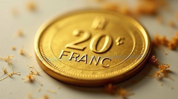 Valeur et caractéristiques de la pièce d'or 20 francs Tunisie